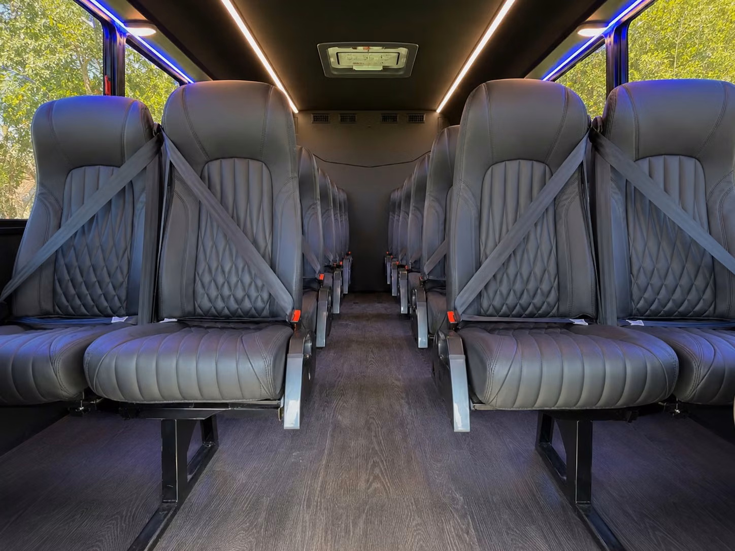 18 passenger minibus interior